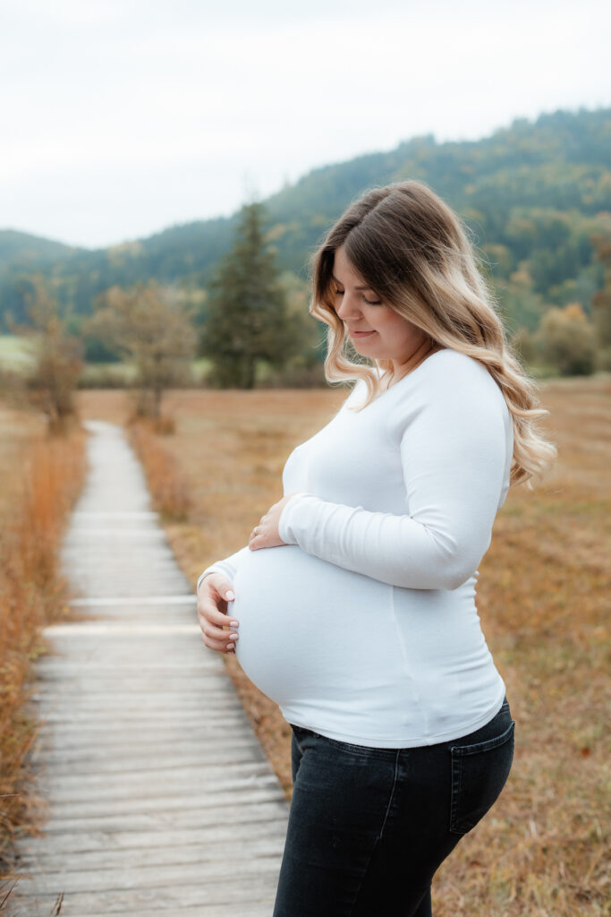 Fotografie Rosenheim, Frau mit Babybauch
